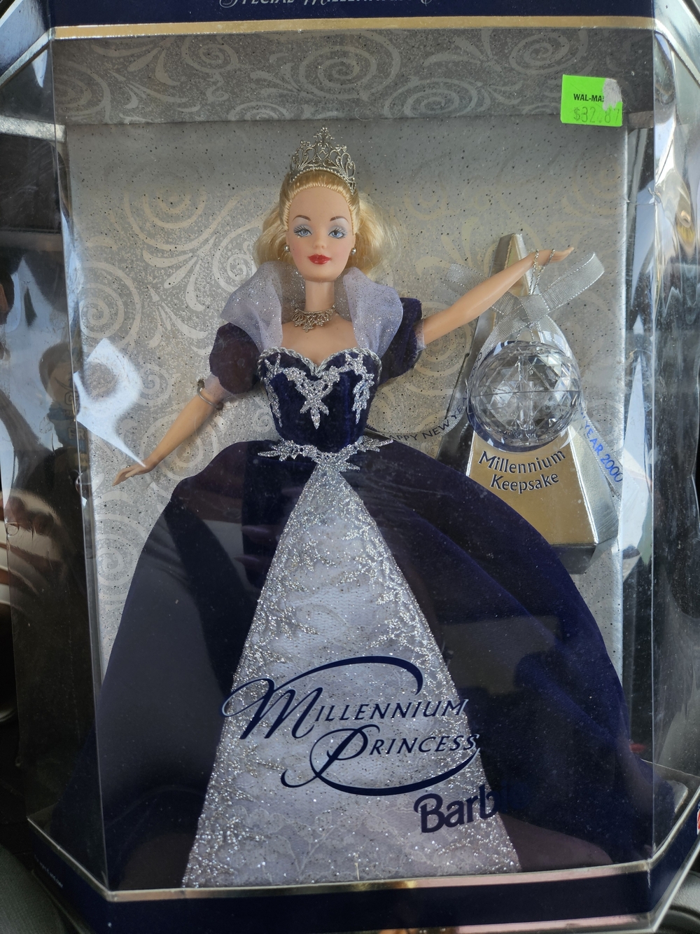 Barbie Millennium Princess Doll in Navy and Silver